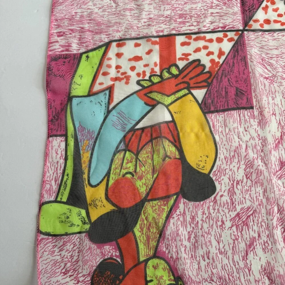 Vintage Modern ART  Neck Bag Scarf 19